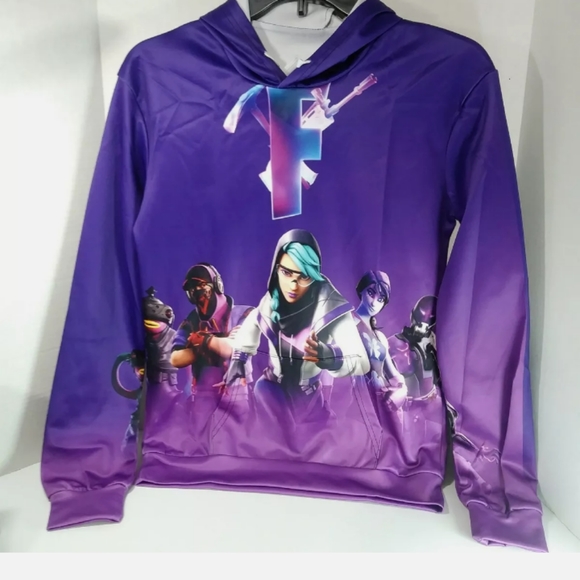 Cosplay Men's/Women's Sz S Multicolored 3D Graphic Long Sleeve Hoodie Sweatshirt - Picture 3 of 10
